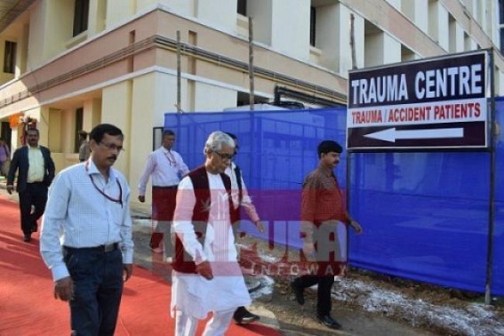Tripura gets 'Imaginary' trauma centre  ahead of Election : Per month 40 trauma patients are sent outside via flight